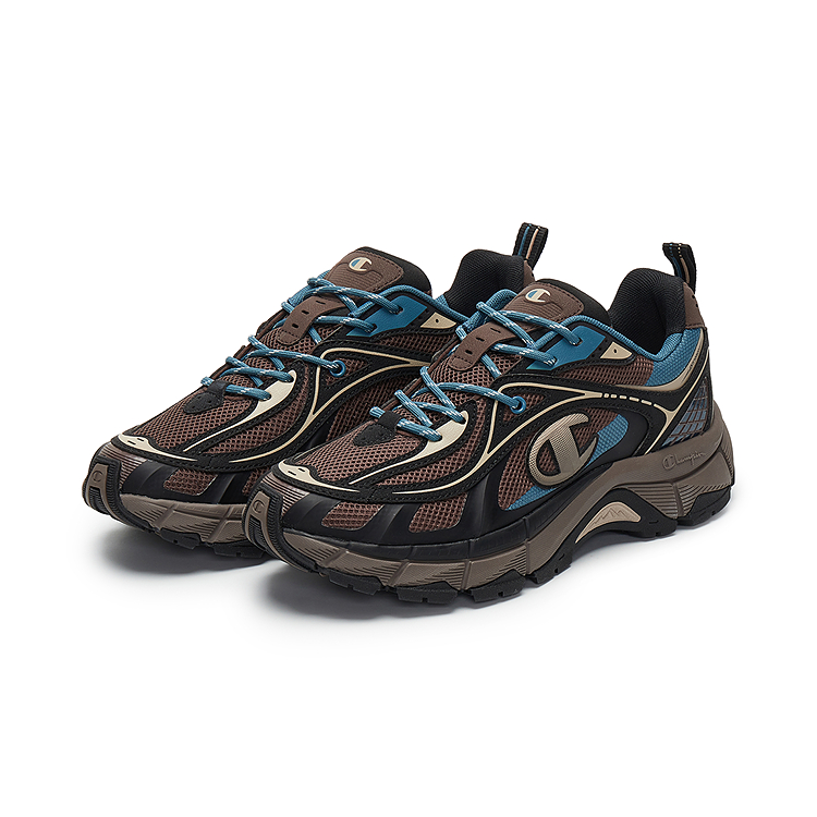 Champion Synthetic Leather Low top Running Shoes Men’s Baroque Brown/Black
