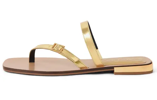 CHARLES&KEITH Composite Sole Quiet Slide Slippers Women's Gold