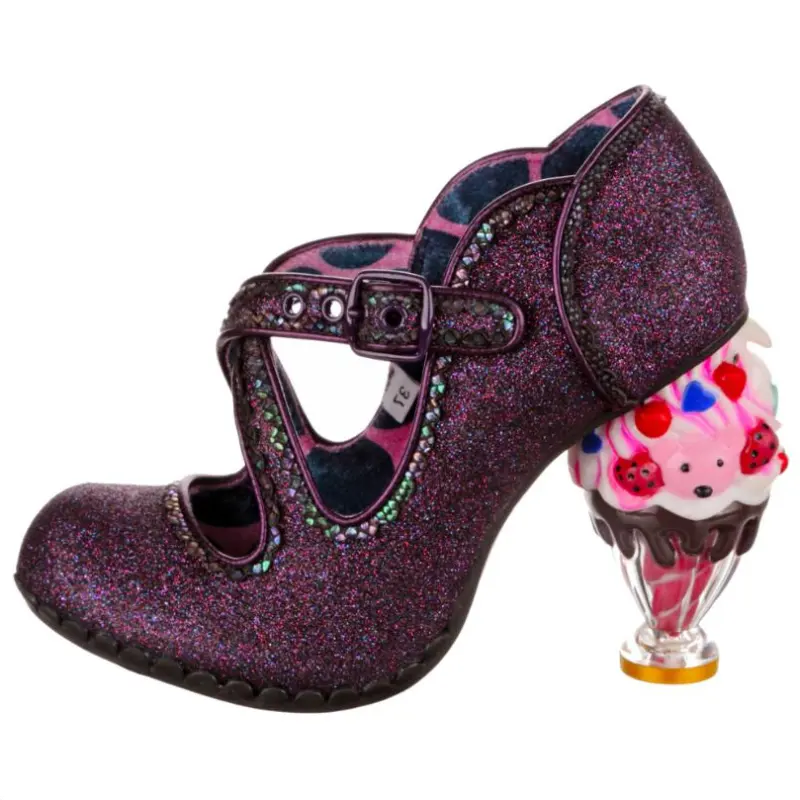 IRREGULAR CHOICE Irregular Heel High Heels Women's Purple