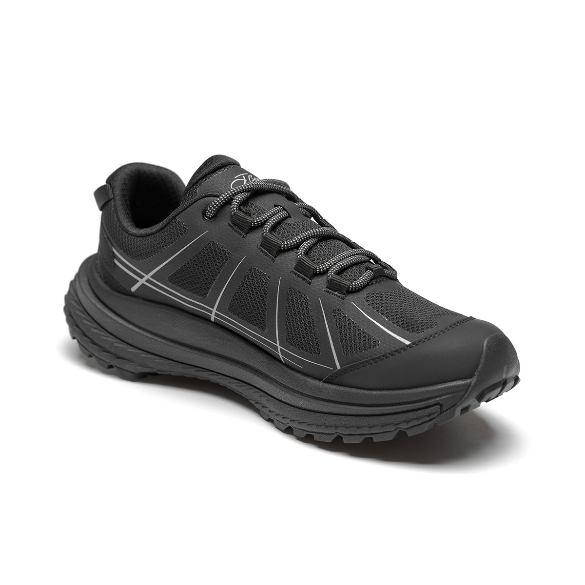 J.BENATO Textile, TPU Abrasion Resistant Abrasion Resistant Low top Mountaineering Shoes Men’s Black