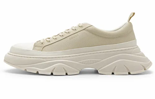 PEDRO Microfiber Leather Cushioning Low top Sports Casual Shoes Men's Beige