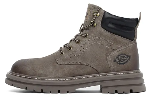 Dickies Trendy Classic And Versatile Short Mid Calf Combat Boots Men's Camel