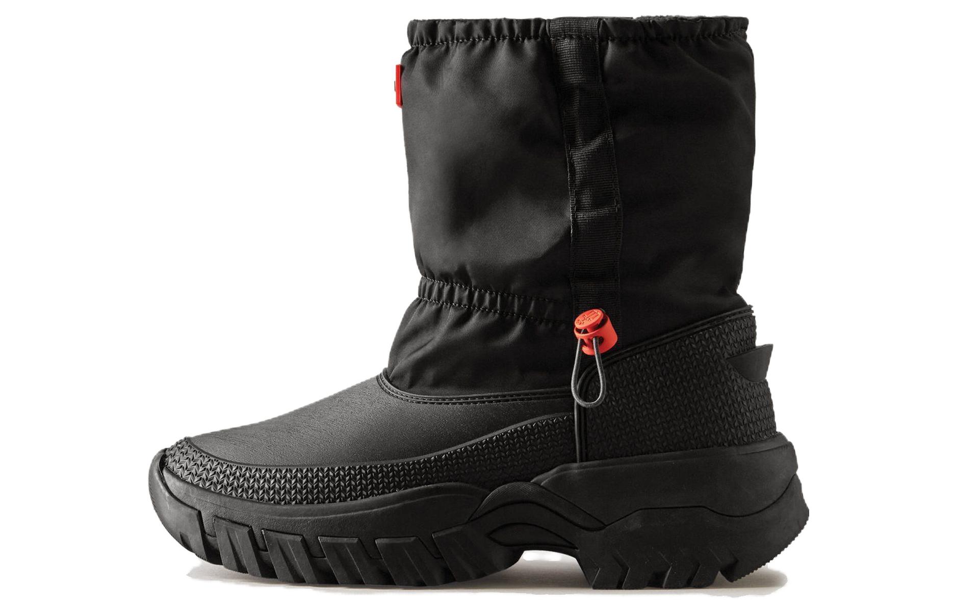 HUNTER Thermal Slip Resistant Thermal Slip Resistant Comfortable Short Snow Boots Women's Black