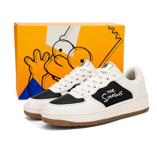 The Simpsons Slip Resistant Cushioning Abrasion Resistant Breathable Low top Skateboard Shoes Unisex