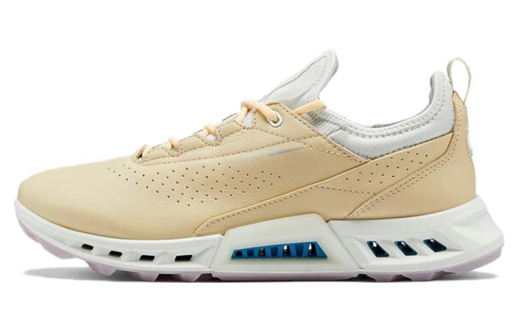 Ecco Cushioning Slip Resistant Abrasion Resistant Low top Golf Shoes Women’s Yellow White