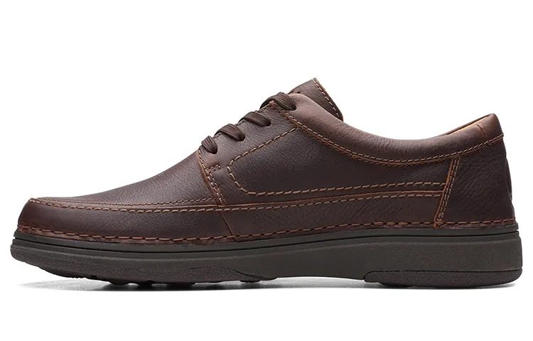 Clarks Cow Leather Casual Shoes Men's Dark Brown