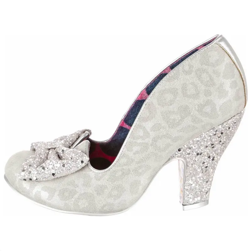 IRREGULAR CHOICE Pu Chunky Heel High Heels 9.2cm Women's White