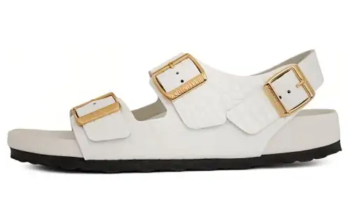 Birkenstock Leather One Strap Sandals Women's White