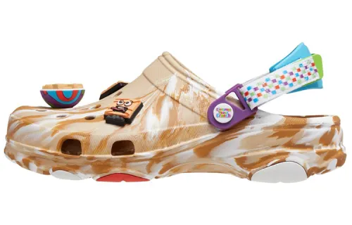 Crocs Clogs Unisex White Purple Orange