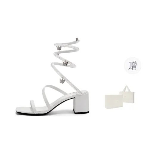 CHARLES&KEITH Honor Of Kings Collaboration Collection PU, Textile One Strap Sandals Women's