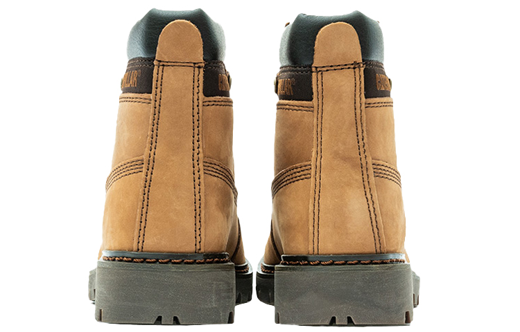 CAT Yellow Boots, LYRIC Collection Crew Outdoor Boots Women's Brown Yellow