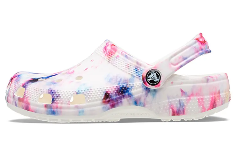 Crocs Classic Tie Dye Graphic Clog 'Garnet & Multi' Women's
