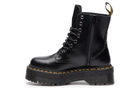 Jadon Dr.Martens Smooth Leather Platform Boot 'Black' Women's