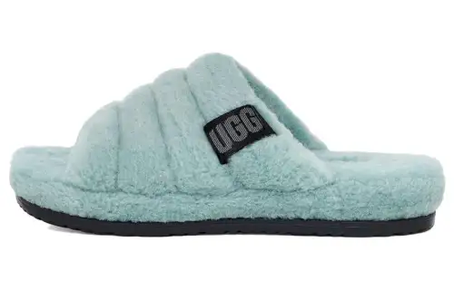 UGG Shearling Platform Slippers Men's Blue