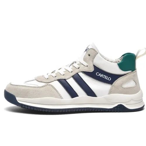 CARTELO Slip Resistant, Abrasion Resistant, Lightweight, Height Increasing Mid top Casual Shoes Men's
