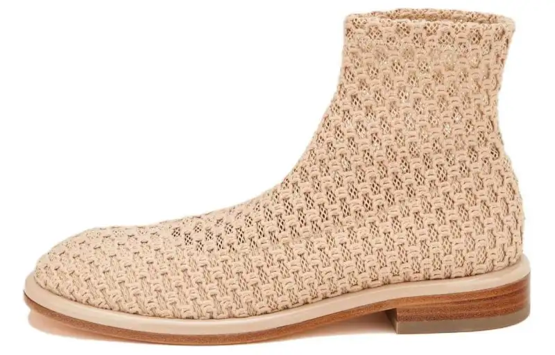 AGL Fabric Ankle Boots 2.5cm Women's Beige