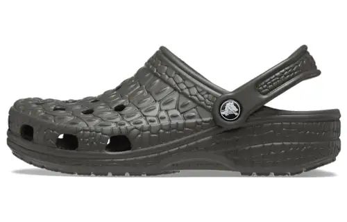 Crocs CLASSIC CROCSKIN CLOG Comfortable Clogs Unisex Dark Gray