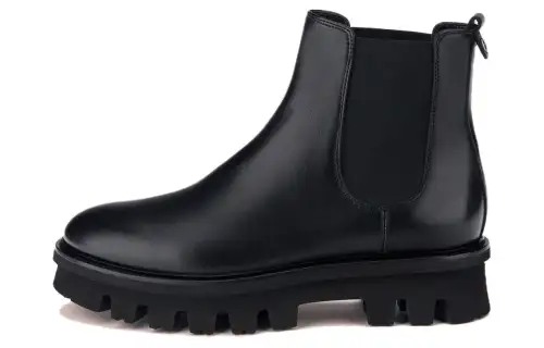AGL Leather Short Chelsea Boots Women's Black
