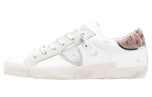 PHILIPPE MODEL Leather Low top Stylish Skateboarding Shoes Women's White