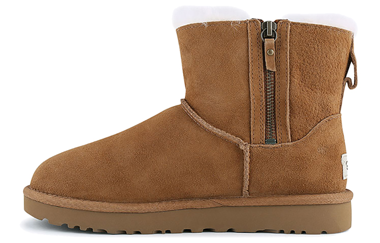 UGG Classic Mini Double Zip Zipper Brown Women's