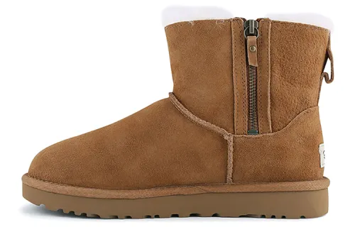 UGG Classic Mini Double Zip Zipper Brown Women's
