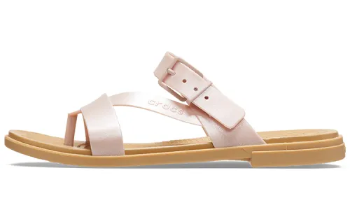 Crocs Tulum Shimmer Toe Post Sandals 'Pink Clay' Women's