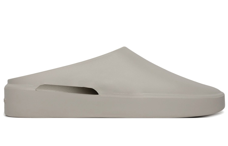 Fear Of God Rubber Sole Slip Resistant Closed Toe Slippers Unisex Dark Gray