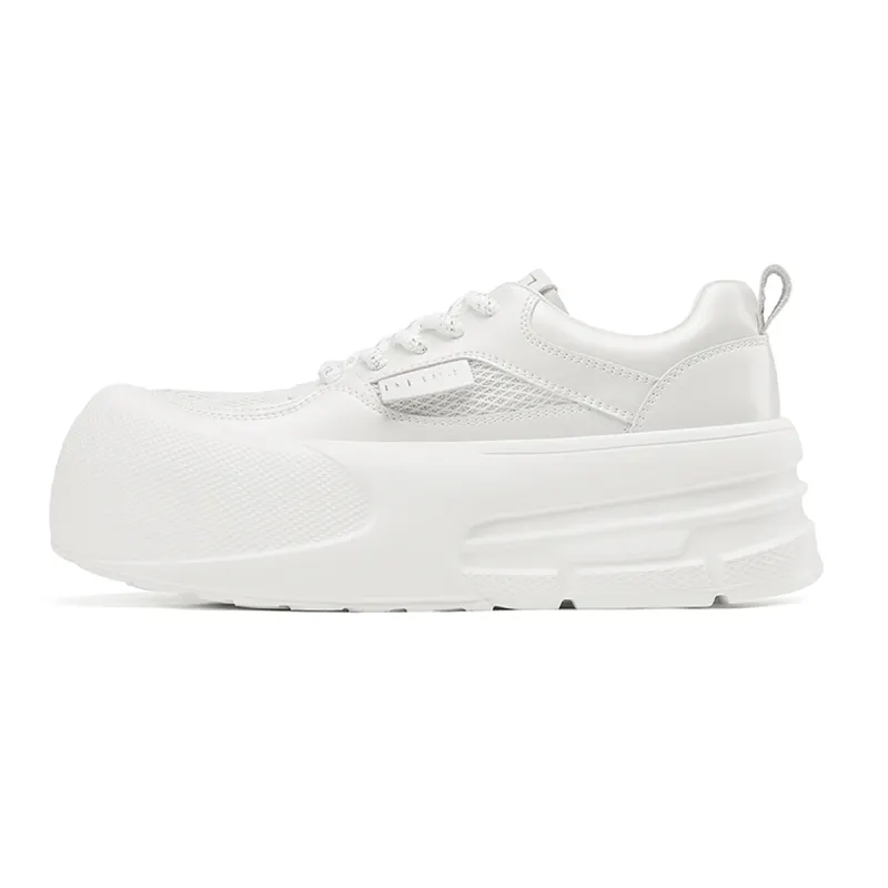 D FUSE SCANDINAVIA White Sneakers Flat Shoes Slip Resistant, Abrasion Resistant, Lightweight