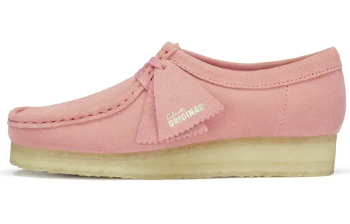 Clarks Originals Cow Split Leather Low top Casual Shoes Women's Pink