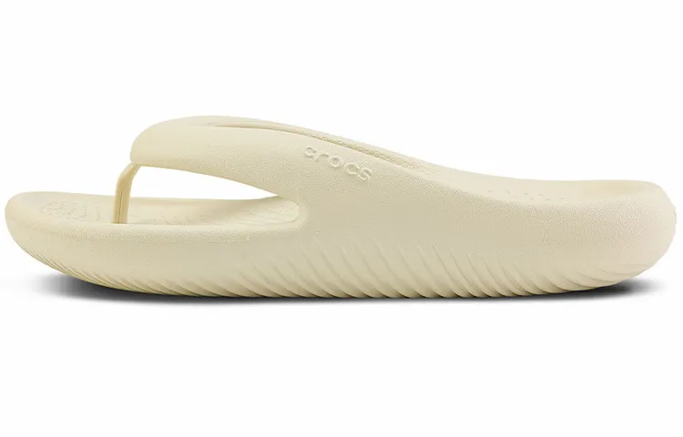 Crocs EVA Quiet Flip Flops Unisex Bone White