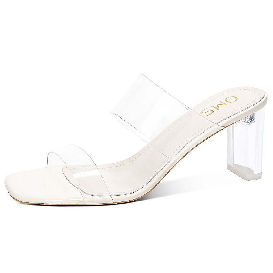 OMS Slide Slippers Women's Beige/Silver/Nude