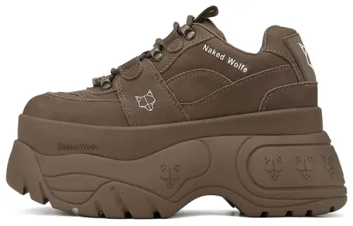 Naked Wolfe Sinner Leather Low top Sports Casual Shoes Women's Brown