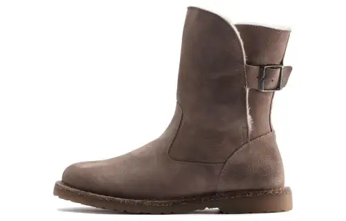 Birkenstock Shearling Ankle Boots Women's Sand Narrow