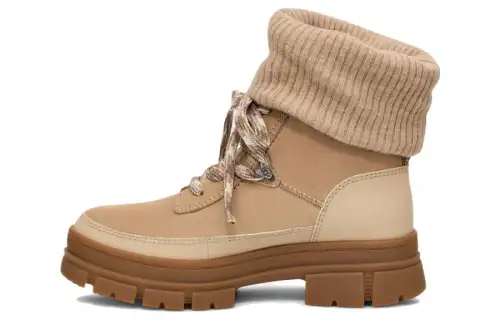 UGG Leather Short Outdoor Boots Women's Brown