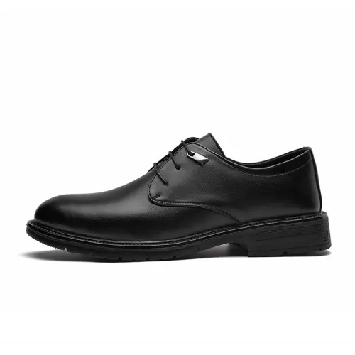 CARTELO Cow Split Leather Casual Shoes Men's Black