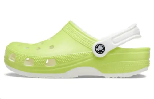 Crocs Classic Glow In The Dark Clogs 'Lime Green White'