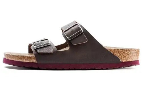 Birkenstock Arizona Soft Footbed Fashion Trend Slide Slippers Men's Brown Yellow