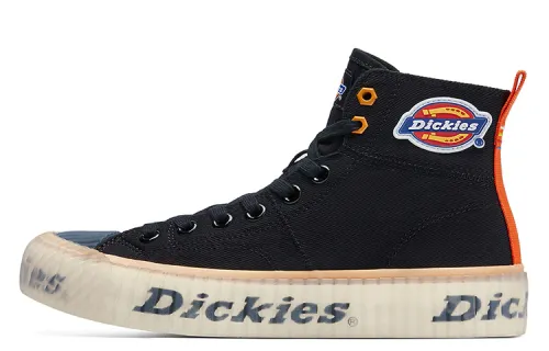 Dickies Canvas Shoes Unisex High Top Black