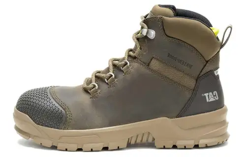 CAT Accomplice Leather Ankle Boots Women's Army Green