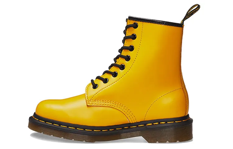 Dr. Martens 1460 Colorful Series 8 Combat Boots Couple Style Yellow