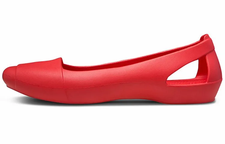 Crocs Flat Red Sandals Women's