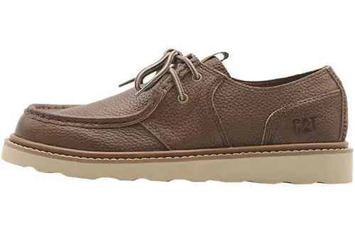 CAT Roamer Cow Leather Slip Resistant Abrasion Resistant Low top Sports Casual Shoes Men's Dark Brown