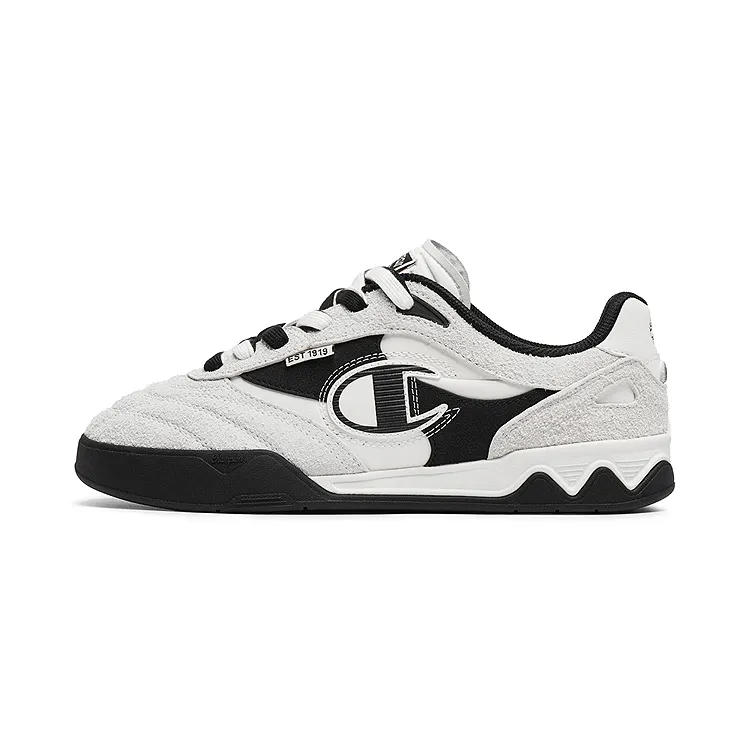 Champion Woven Foot Training Shoes Balance Low top Skateboard Shoes Women's Milk White/Black