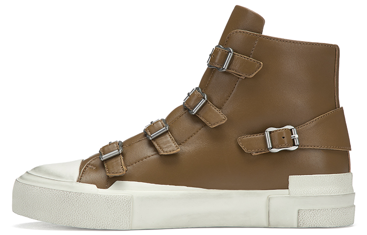 ASH Skateboard Shoes Women's High Top Brown