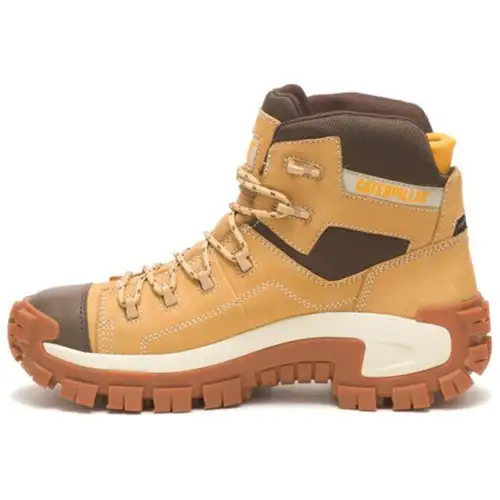 CAT Abrasion Resistant Slip Resistant Fashion Short Outdoor Boots Men's Brown