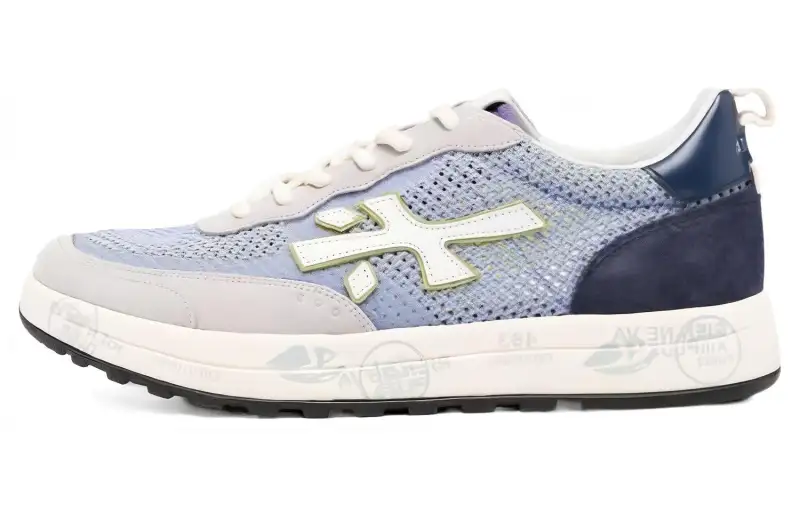 PREMIATA Nous Logo Patch Lace Up Sneakers