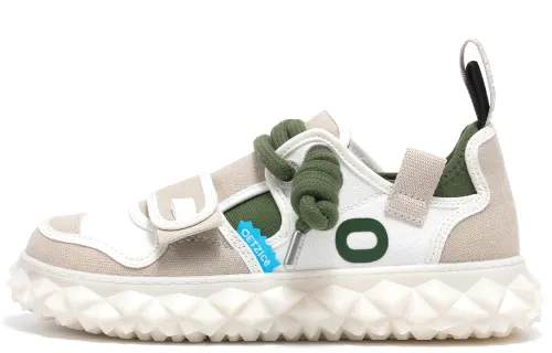 OETZI Fabric Lightweight And Breathable Low top Casual Shoes Unisex White Gray