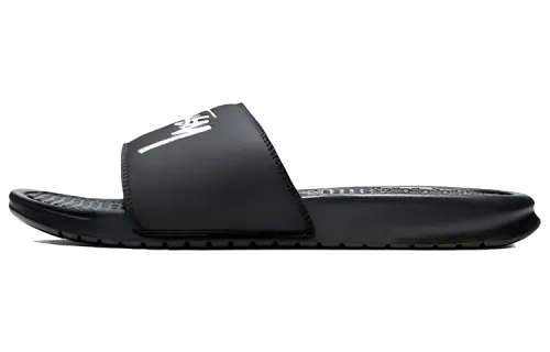 Nike x Stussy Benassi Slide Slippers Unisex Black