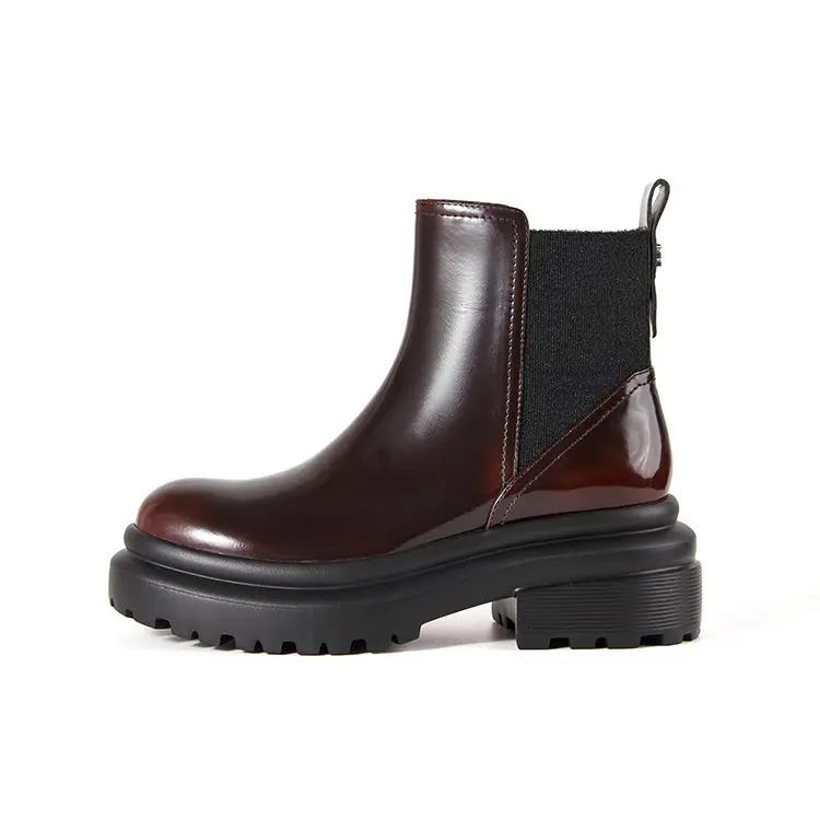 Marie Claire Short Chelsea Boots 6.5cm Women's Truffle Wine Brown