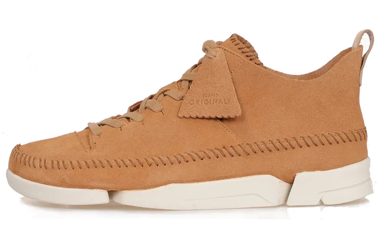 Clarks Casual Shoes Men's Low Top Brown Yellow